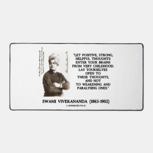 Swami Vivekananda Positive Stark Hilfreiche Gedank Schreibtischunterlage