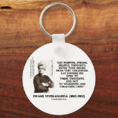 Swami Vivekananda Positive starke hilfreiche Gedan Schlüsselanhänger (Vorderseite)