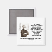 Swami Vivekananda reist auf einem falschen Weg Magnet (Vorderseite/Rückseite)