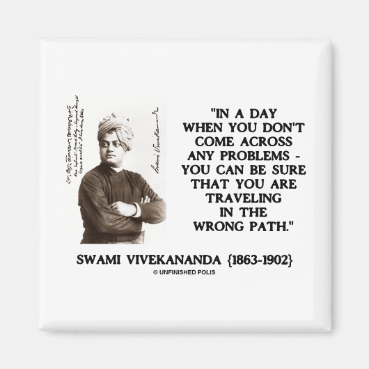 Swami Vivekananda reist auf einem falschen Weg Magnet (Vorne)