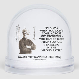 Swami Vivekananda reist auf einem falschen Weg Schneekugeln
