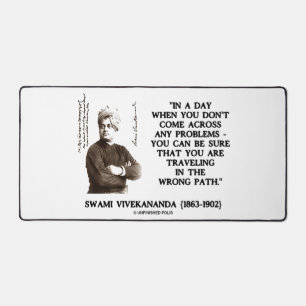 Swami Vivekananda reist auf einem falschen Weg Schreibtischunterlage