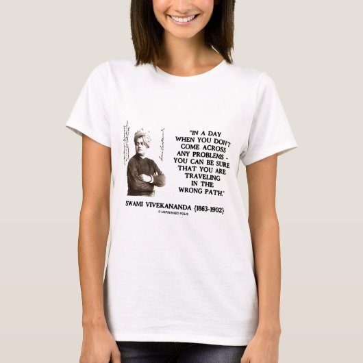 Swami Vivekananda reist auf einem falschen Weg T-Shirt (Vorderseite)