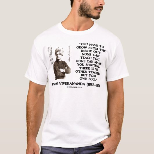 Swami Vivekananda wachsen vom Innere - heraus T-Shirt (Vorderseite)