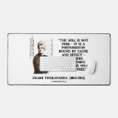 Swami Vivekananda wird keine freie Ursache haben Schreibtischunterlage (Tastatur & Maus)