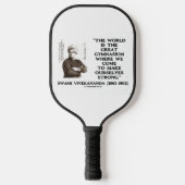 Swami Vivekananda World Great Gymnasium Strong Qte Pickleball Schläger (Vorderseite)