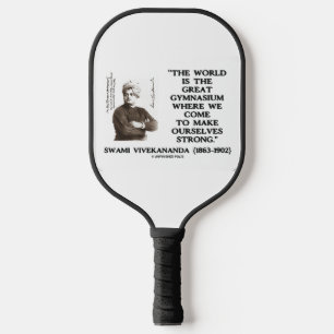 Swami Vivekananda World Great Gymnasium Strong Qte Pickleball Schläger