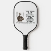 Swami Vivekananda World Great Gymnasium Strong Qte Pickleball Schläger (Rückseite)
