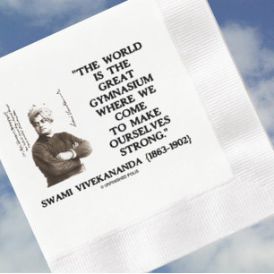 Swami Vivekananda World Great Gymnasium Strong Qte Serviette