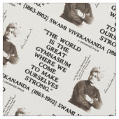 Swami Vivekananda World Great Gymnasium Strong Qte Stoff (Nahaufnahme)