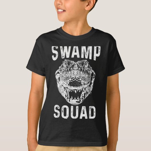 Swamp Alligator Squad Reptile Gator Lovers Funny T-Shirt (Vorderseite)