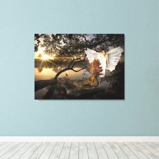 Swamp Angel canvas reproduction Leinwanddruck (Insitu (Holzboden))