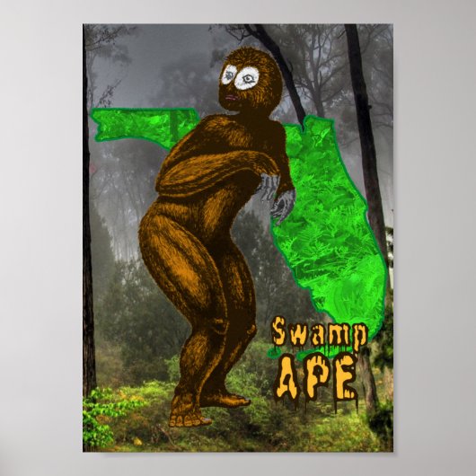 Swamp Ape Print Poster (Vorne)