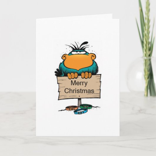 Swamp Bludgerigar Weihnachtskarte Feiertagskarte (Vorderseite)