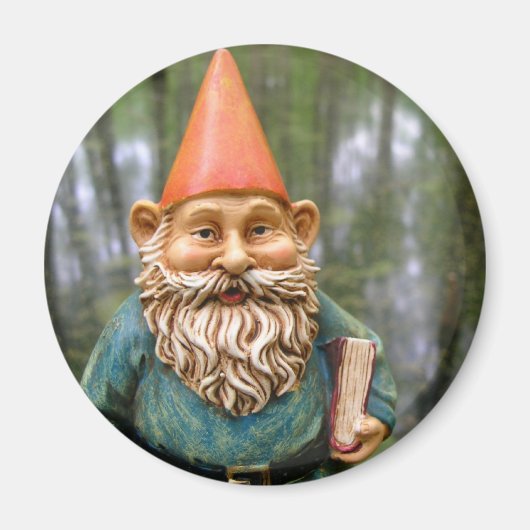 Swamp Gnome Round Magnet (Vorne)