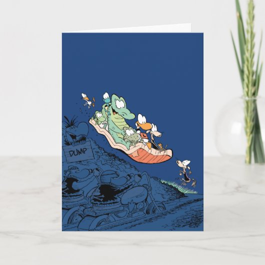 Swamp Happy Birthday Card Karte (Vorderseite)
