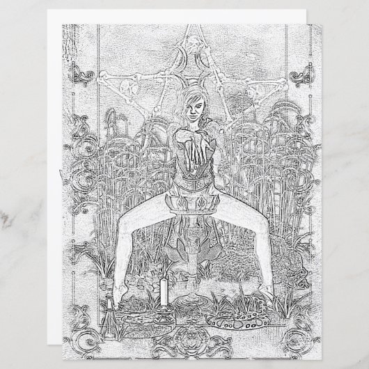 Swamp Hexenfarbenpapier der dunklen Magick-Farbsei (Vorne/Hinten)