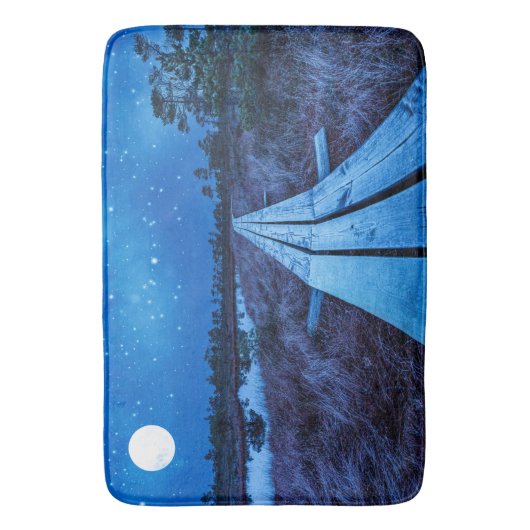 Swamp Night Badematte (Vorderseite Vertikal)