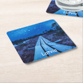 Swamp Night Rechteckiger Pappuntersetzer (angewinkelt)