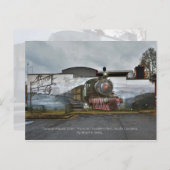 Swamp Rabbit Zug im Whistle Stopp Café Postkarte (Vorne/Hinten)