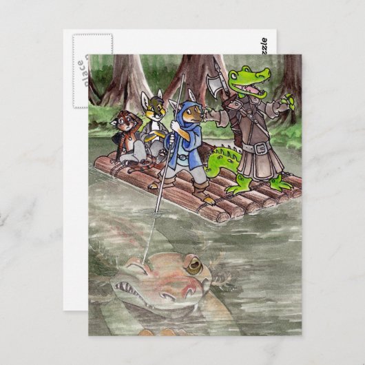 Swamp Raft Postkarte (Vorne/Hinten)