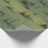Swamp Witch Spring Wrapping Paper Geschenkpapier (Ecke)