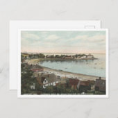 Swampscott MA Fisherman's Beach, Egg Rock Vintag Postkarte (Vorne/Hinten)