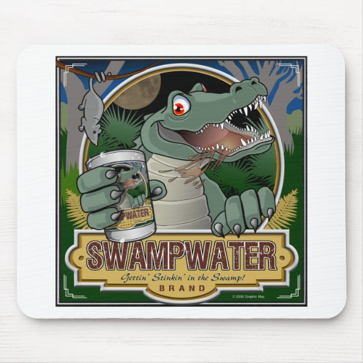Swampwater Alligator Mousepad (Vorne)