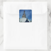 Swamyambunath Stupa Quadratischer Aufkleber (Tasche)