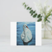 Swan#1 Postkarte (Stehend Vorderseite)