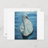 Swan#1 Postkarte (Vorne/Hinten)