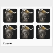 Swan 2013 quadratischer aufkleber (Blatt)