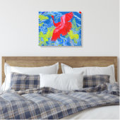 Swan Abstrakt Art Leinwand Design (Insitu (Schlafzimmer))