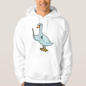 Swan als Lehrerin mit Buch & Pointer Hoodie (Vorderseite)