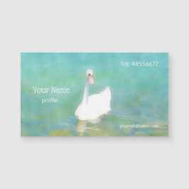 Swan am Plattensee - Aquarell Magnetkarte