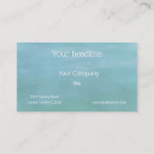 Swan am Plattensee - Aquarell Visitenkarte (Rückseite)