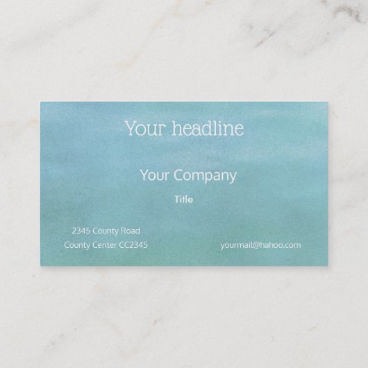 Swan am Plattensee - Aquarell Visitenkarte (Rückseite)