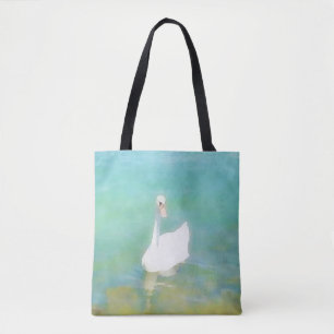 Swan am Plattensee - Wasserfarbe no2 Tasche