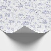 Swan am See Elegantes klassisches handgezeichnetes Geschenkpapier (Ecke)