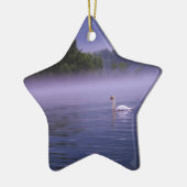 Swan am See Keramik Ornament (Links)