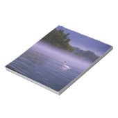 Swan am See Notizblock (Rotiert)