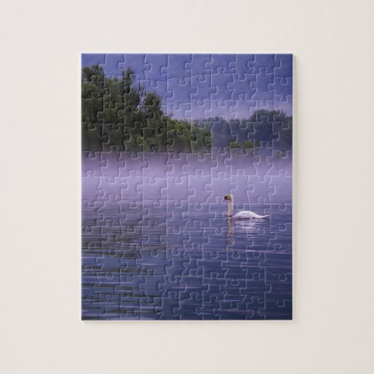 Swan am See Puzzle (Vertikal)