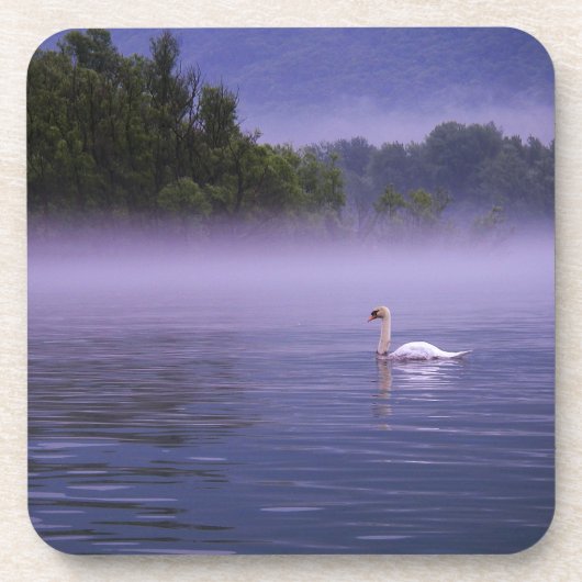 Swan am See Untersetzer (Vorderseite)