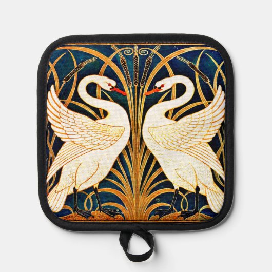 Swan and Rush and Iris, Fine Art, Topflappen (Vorderseite)