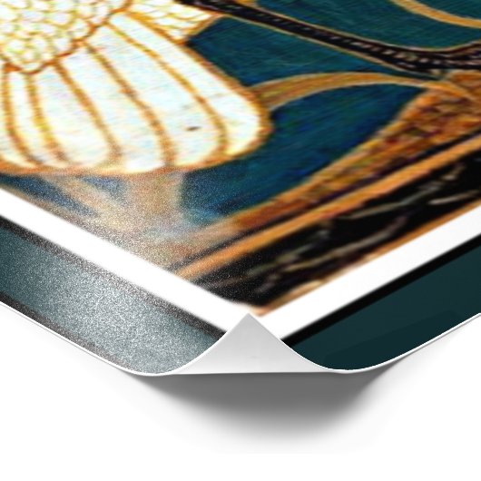 Swan and Rush and Iris Fotodruck (Ecke)