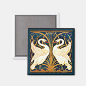 Swan and Rush and Iris Magnet (Vorderseite/Rückseite)