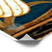 Swan and Rush and Iris, Vintages Design Poster (Ecke)