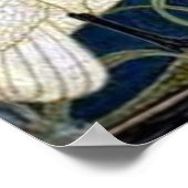 Swan and Rush and Iris Wallpaper Poster (Ecke)