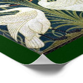 Swan and Rush and Iris Wallpaper Poster (Ecke)