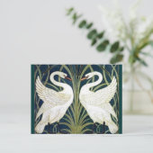 Swan and Rush and Iris wallpaper TBA Awards Postkarte (Stehend Vorderseite)